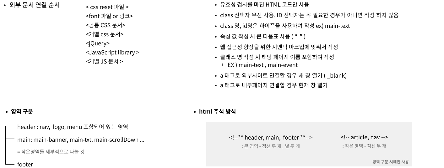 html 서식 규칙